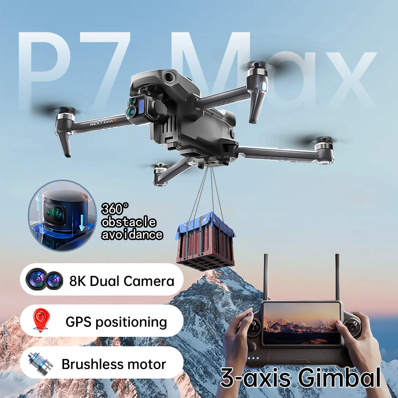 NEW P7 Max Drone 8K Camera GPS - Drone Gimbal 3 Axis review and price