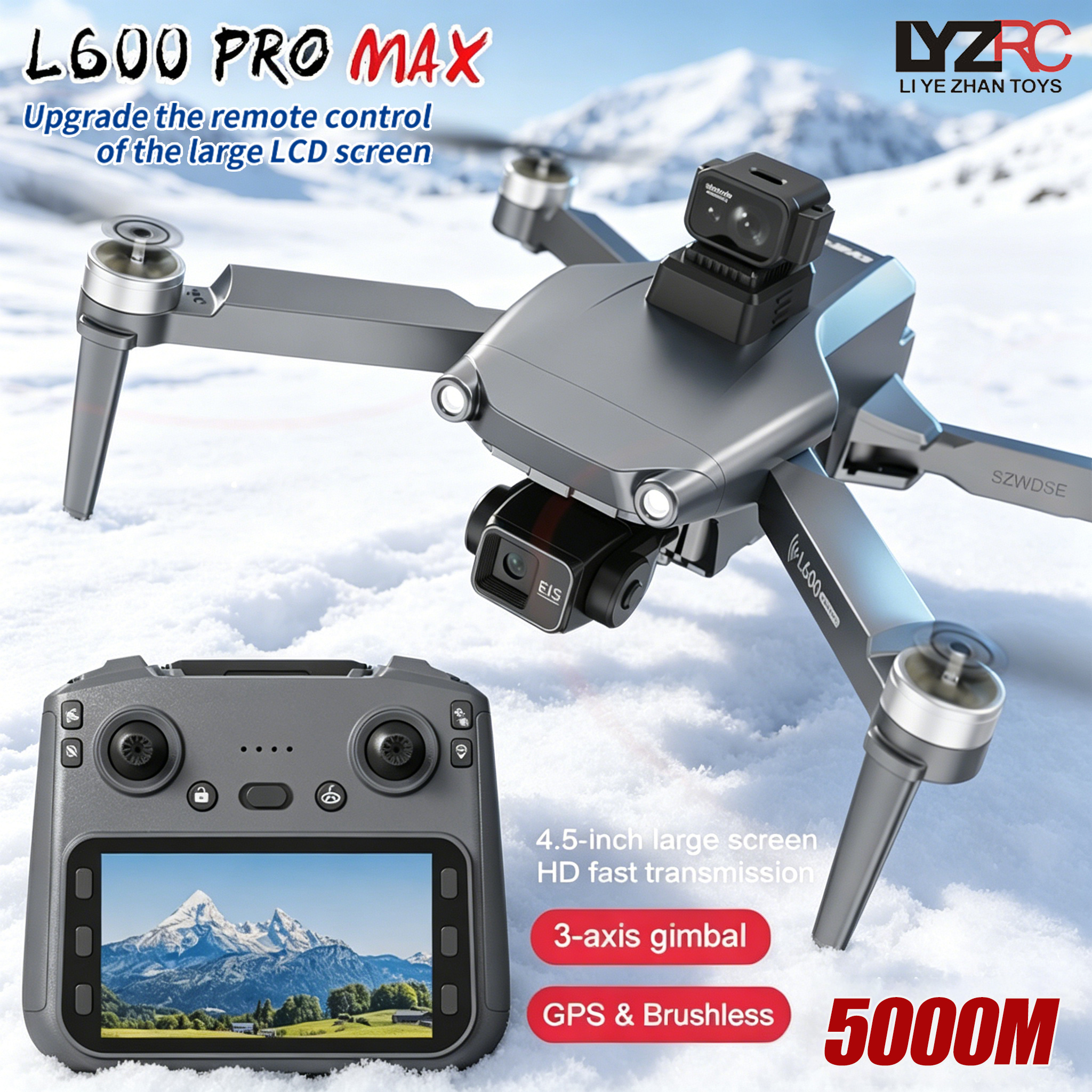 L600 MAX GPS Drone Professiona - Drone Gimbal 3 Axis review and price