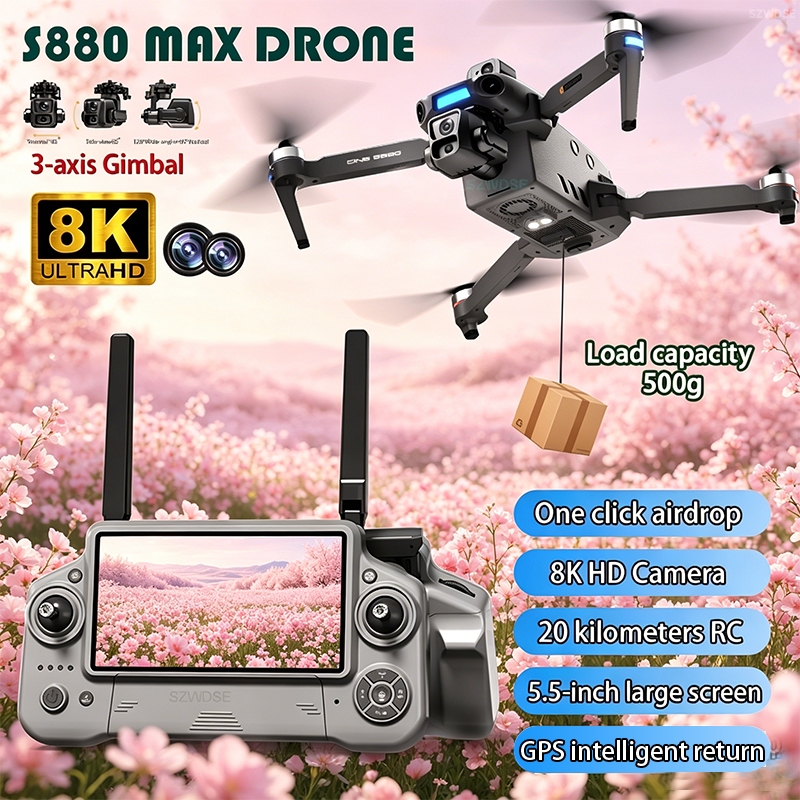 2026 New 8K Dual Camera Drone  - Drone Gimbal Mount review and price