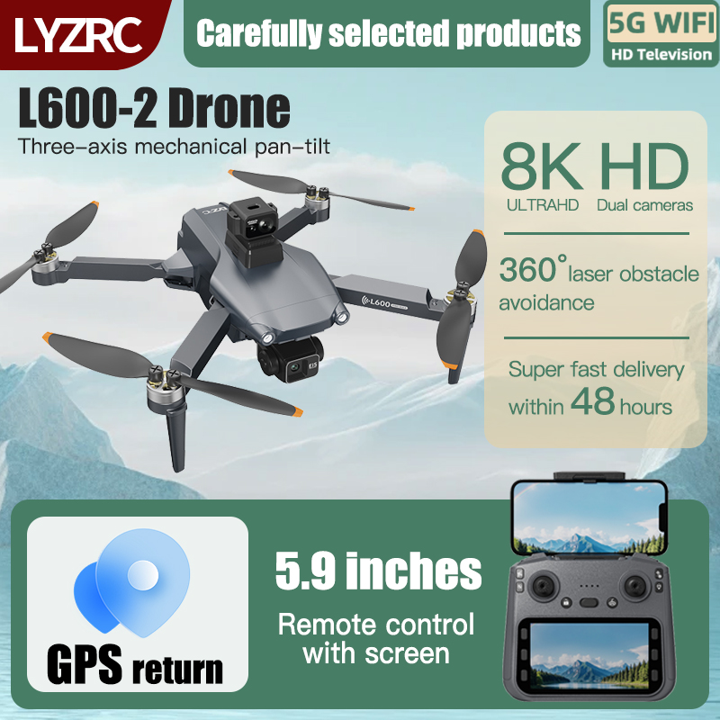 LYZRC L600-2 MAX GPS Drone 3-A - Drone Gimbal 2 Axis review and price