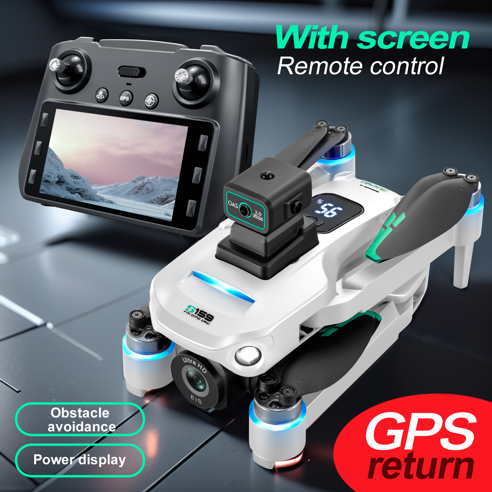 S159 GPS Drone 4K Profesional  - Drone Gimbal Brushless review and price